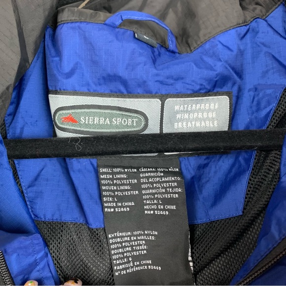 High Sierra Sport black blue Rain Suit Waterproof windproof breathable Jacket 50 - Picture 6 of 11